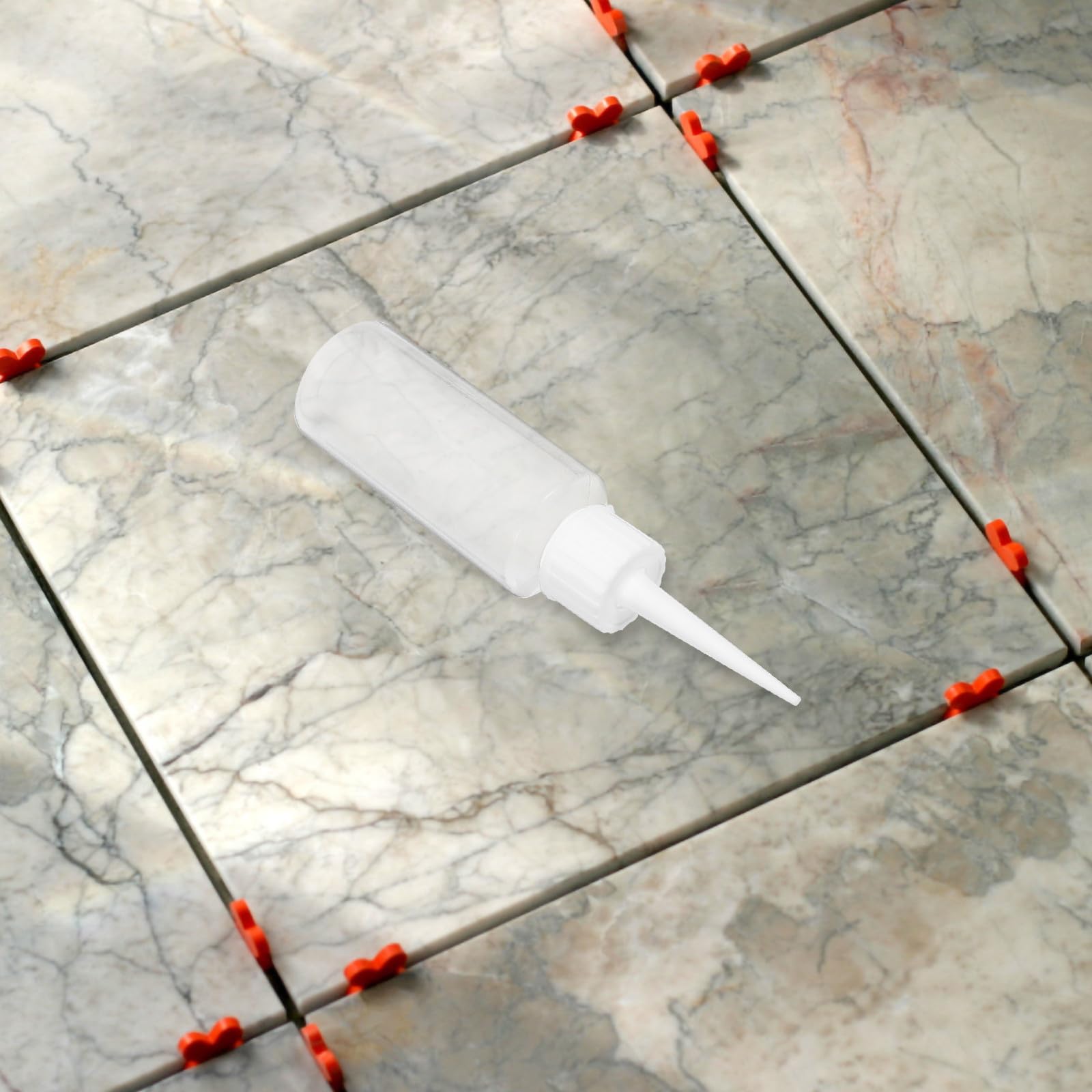 UPKOCH 4 Piezas Botella Dispensadora de Pegamento de Polietileno 50ml de Color Blanco Punta Precisa y Diseño Fácil de Exprimir para Proyectos DIY y Manualidades