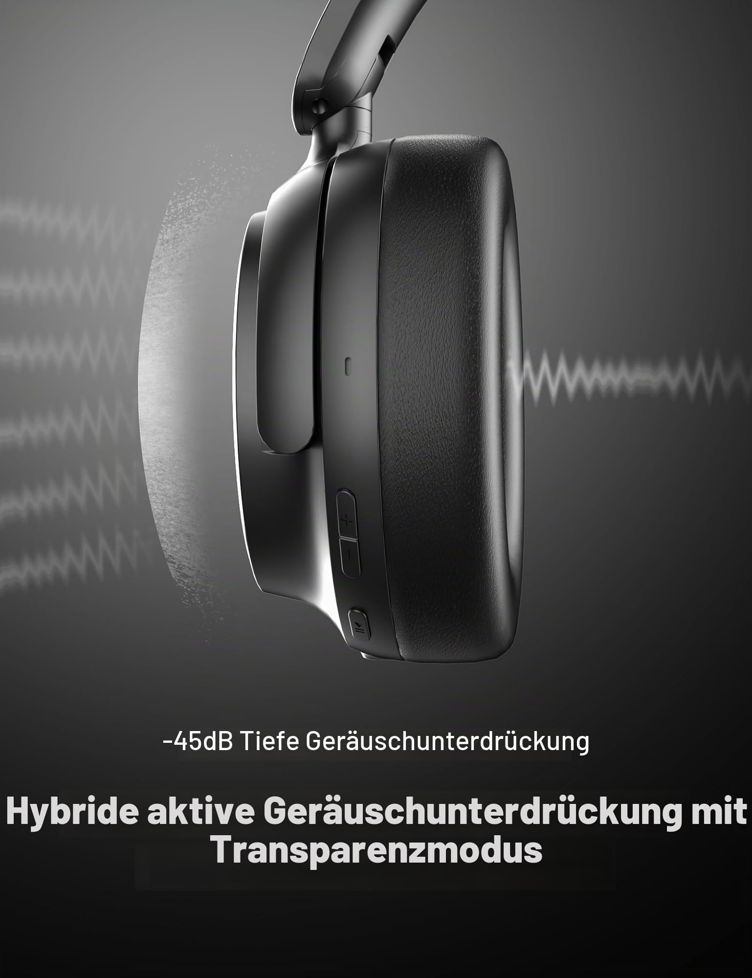 iMangoo Bluetooth Kopfhörer Over Ear, Hybrid Active Noise Cancelling