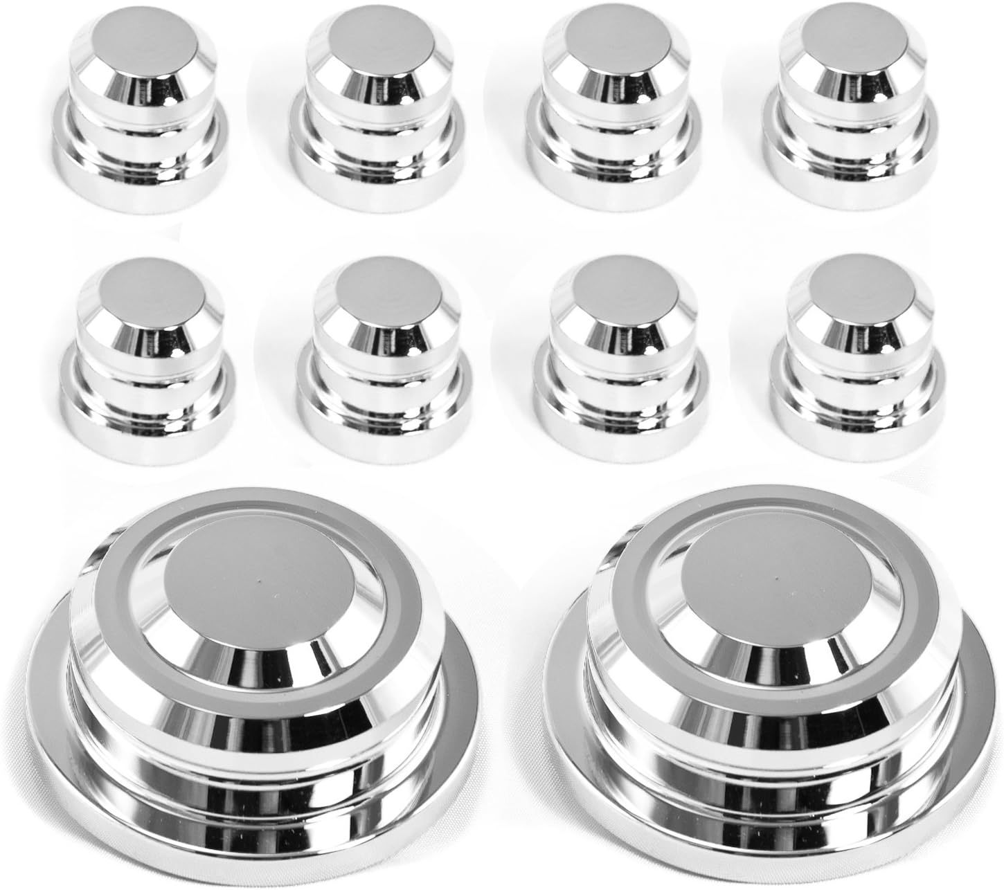 Front Strut Tower Cap Covers and Nut Covers 10pc made for Mustang 2005-2010
