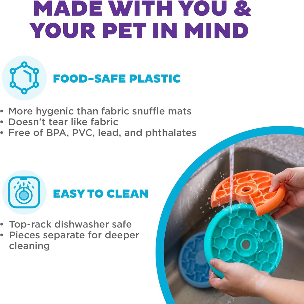 Outward Hound Nina Ottosson Lickin' Layers 3-in-1 Dog Toy Treat Puzzle view 4