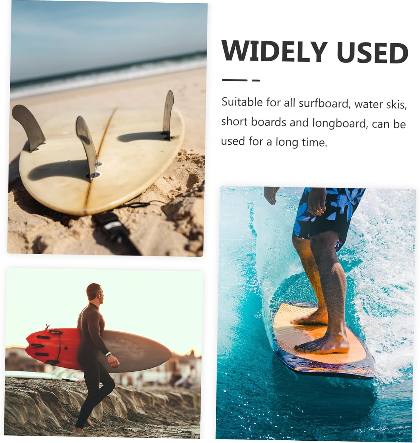 4Pcs Surfboard Traction Pads Slip Surfing Deck Grip Mats for Skimboards Sups Water Resistant Adhesive Surf Changing Mat for Enhanced Grip Comfort