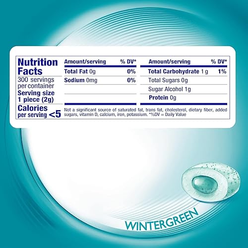 Miniatura 2 de Goma de mascar Mentos Pure Fresh, sin azúcar con xilitol, sabor Wintergreen, para dulces de Halloween, a granel, 50 unidades (paquete de 4)