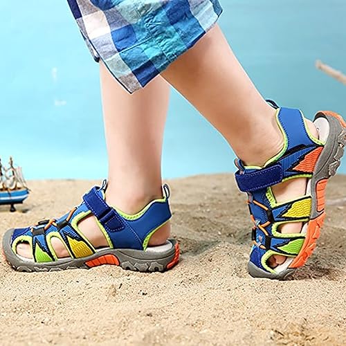 Miniatura 6 de Littleplum Sandalias deportivas con punta cerrada, zapatos de verano para niños, caminar, senderismo, atletismo, al aire libre