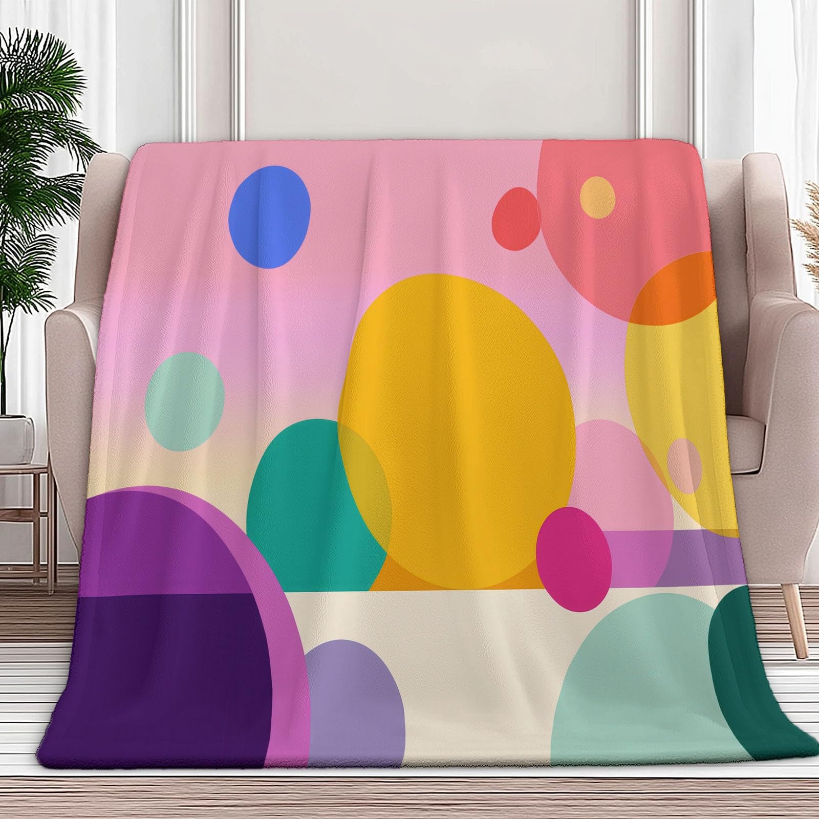 Plaid pour adolescents et adultes grand lit couverture rose