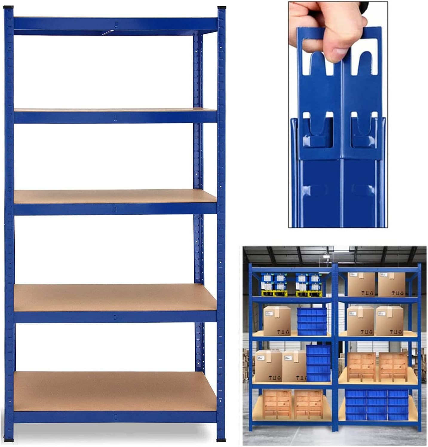 5Tier Adjustable Storage Shelving Unit Heavy Duty