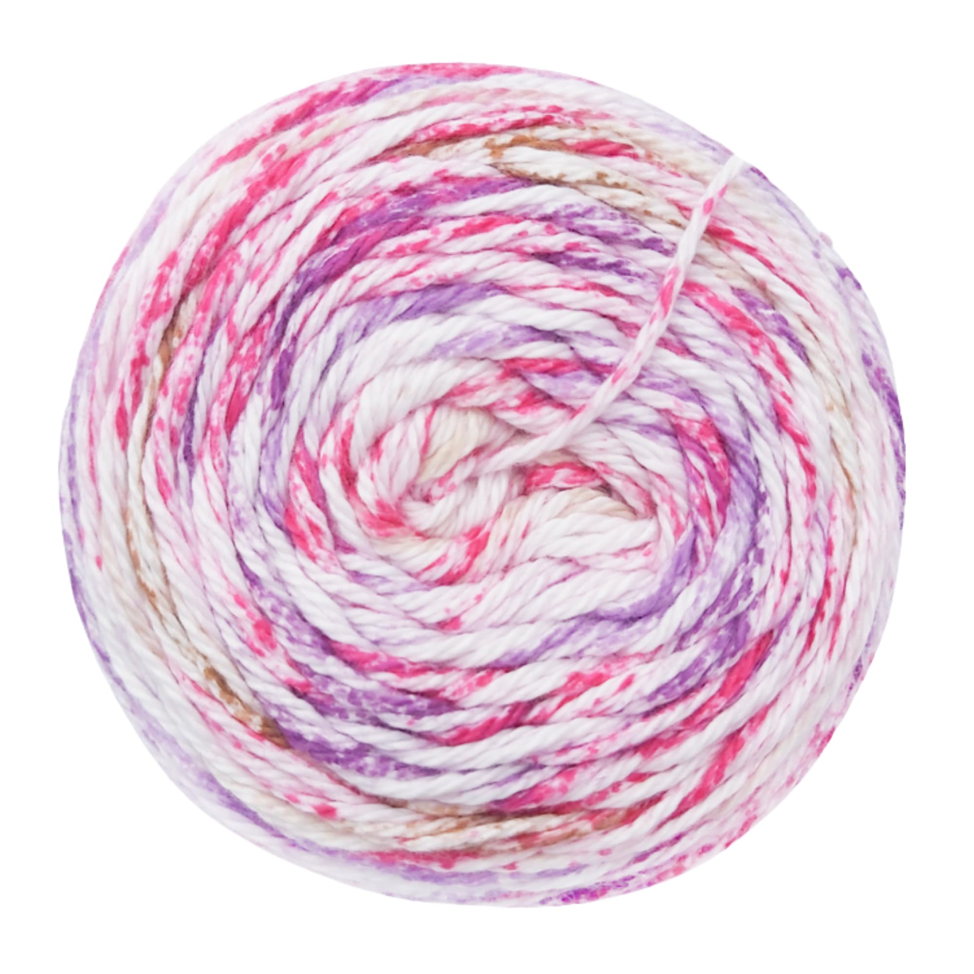 Cotton Waves DK Wool Yarn by James C Brett, Colourful Rainbow Yarn 100g Ball (Berry Crumble)