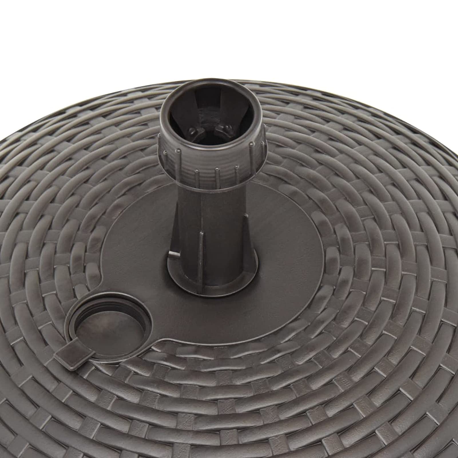 Socle de Parasol rempli de Sable/d'eau 20 L Plastique rotin,Pied De Parasol,Pied De Parasol Lourd,Pied De Parasol sur roulettes