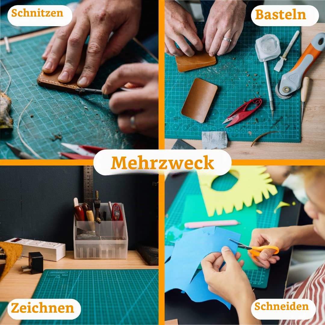 Garden Mile Extra große Schneidematte A0, robust, selbstheilend, Schneidematte mit Gitterlinien, Bastelbedarf für Erwachsene und Kinder zum Nähen, Modellbau, Basteln, Patchwork, Quilten, Kunstprojekte