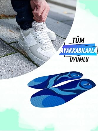 Magicfoot WorkEnergy İş Tabanlığı -Uzun Süreler Ayakta Çalışanlar İçin - High Memory Foam - Darbe Emici - Ortopedik Tabanlık (40-45)
