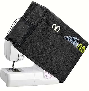 Nähmaschinen Abdeckung,Nähmaschine Schutzhülle mit Taschen,Nähmaschinentasche Staubschutz,Coverlock Maschine Aufbewahrungstasche,Nähmaschinenhülle,Kompatibel Mit den Meisten Singer Brother Maschinen