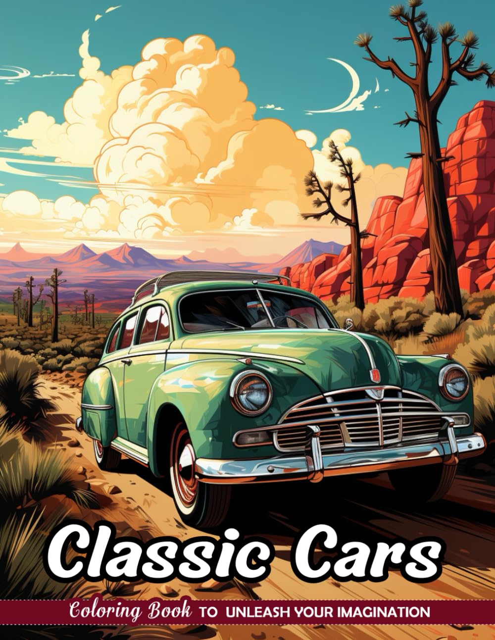 Classic Cars Coloring Book: Vintage Automobiles for Nostalgic Art