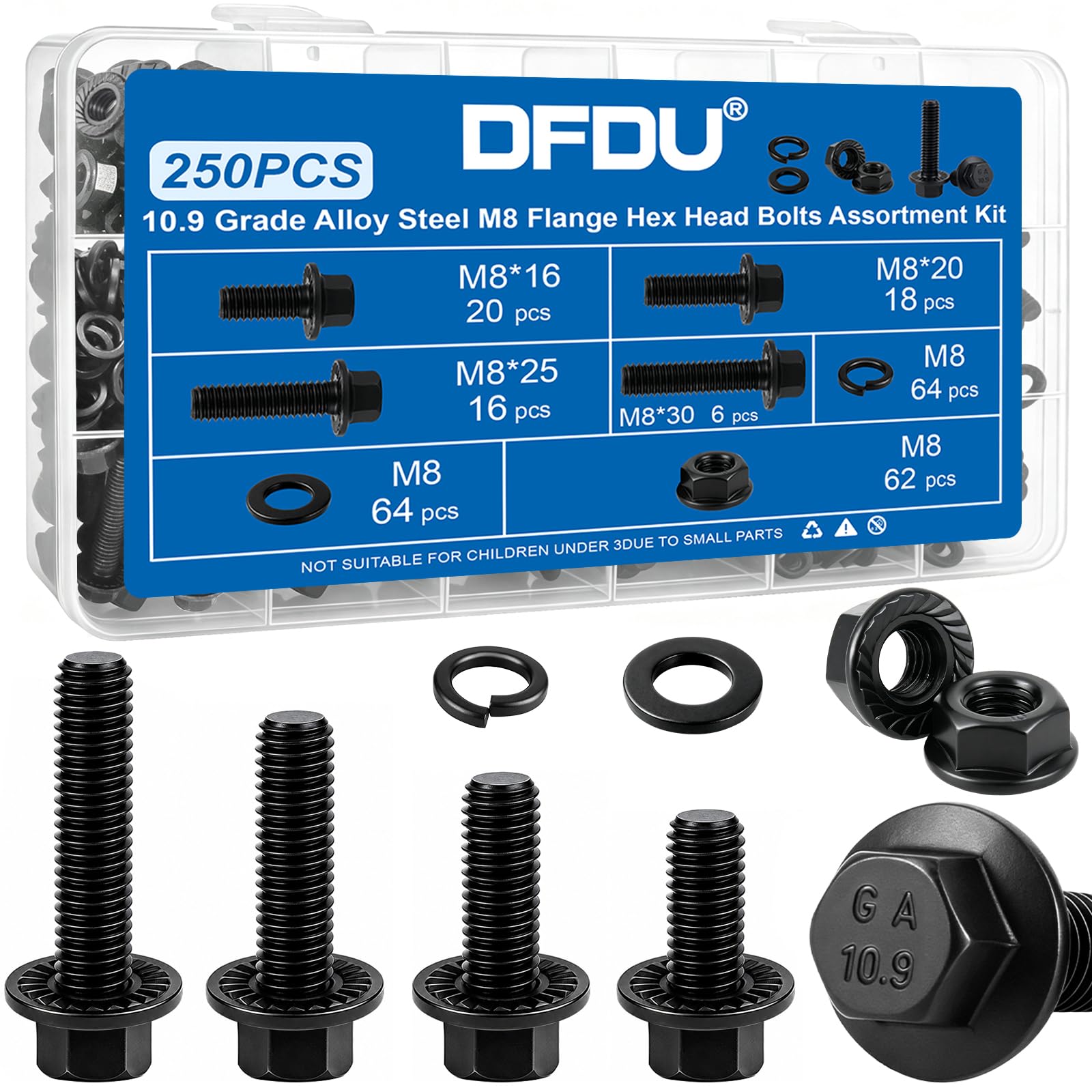 Metric Screw & Bolt Assortment Kit - 2380 Pieces -15 Metric Screw & Bolt Assortment Kit - 2380 Pieces -15