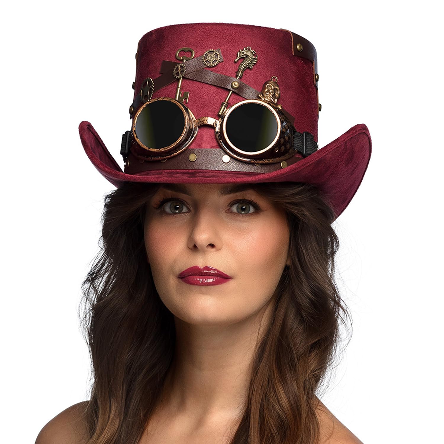 Boland - Sombrero steampunk con gafas