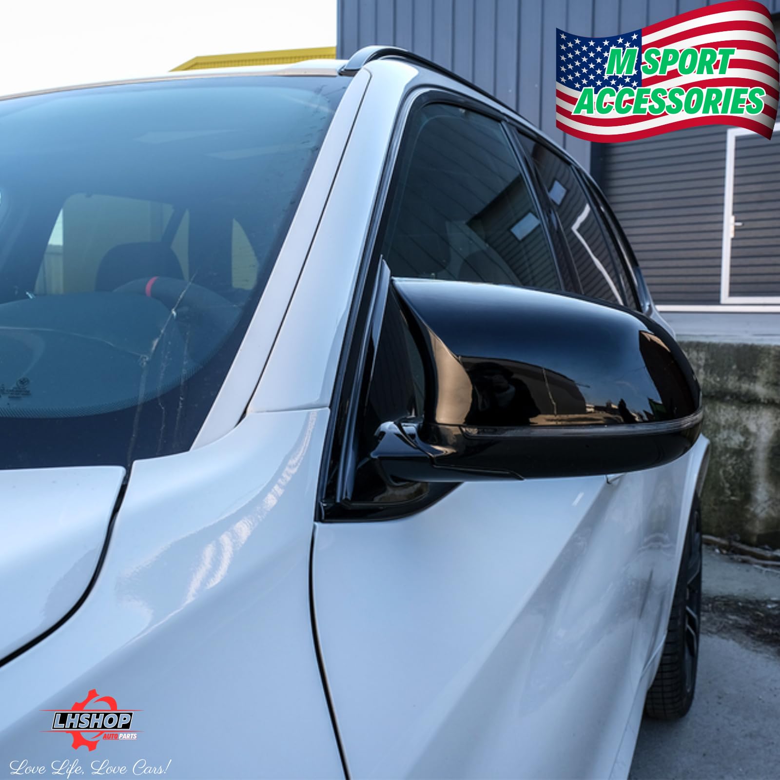 Amazon | Qlhshop M Style 交換用サイドミラーカバーキャップ BMW X5