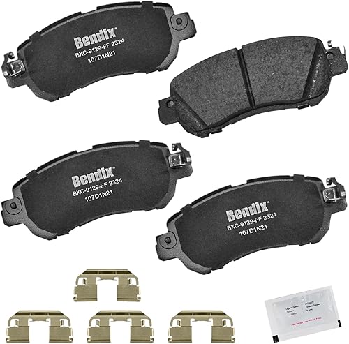 Vista 476 de Bendix Priority1 CFC1035 Pastillas de freno delanteras de cerámica para modelos seleccionados Chevrolet Aveo, Aveo5, Optra, Spark, Spark EV, Pontiac