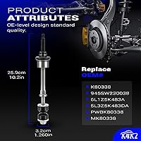 Vista 3 de Kit de enlace de extremo de barra estabilizadora delantera de aleación de zinc-níquel para Ford F-150 4WD 2005-2008 Lincoln Mark LT 4WD 2006-2008