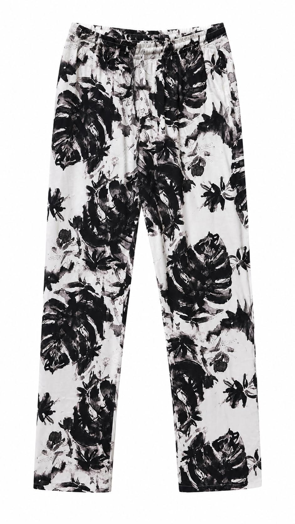 evolove Printed Night Pajama for Women | Soft Breathable Rayon Fabric Lounge Pants with Elastic Waist and Drawstring | Relaxed Fit Sleepwear Bottoms-picture-2