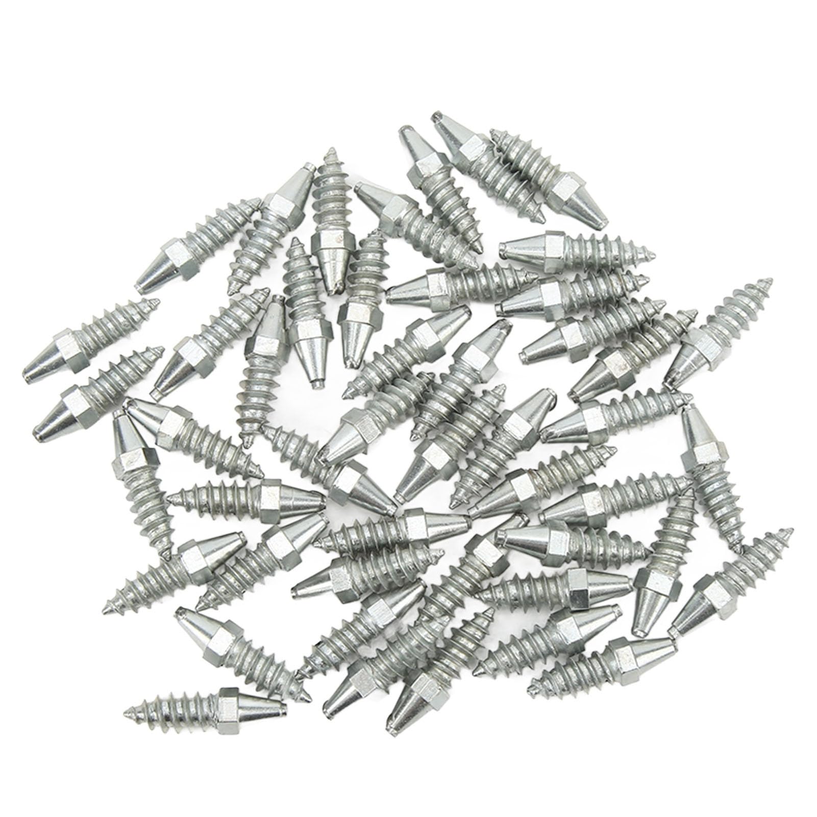 Aramox Kołki Do kół Stal Wolframowa i Aluminium Kolce Do Opon śniegowych M8 8 Mm 50 szt. Antypoślizgowe Kołki Opon ładowarki Miniładowarka Ciągnik Wózek Widłowy Motocykl Użytku Zimowego