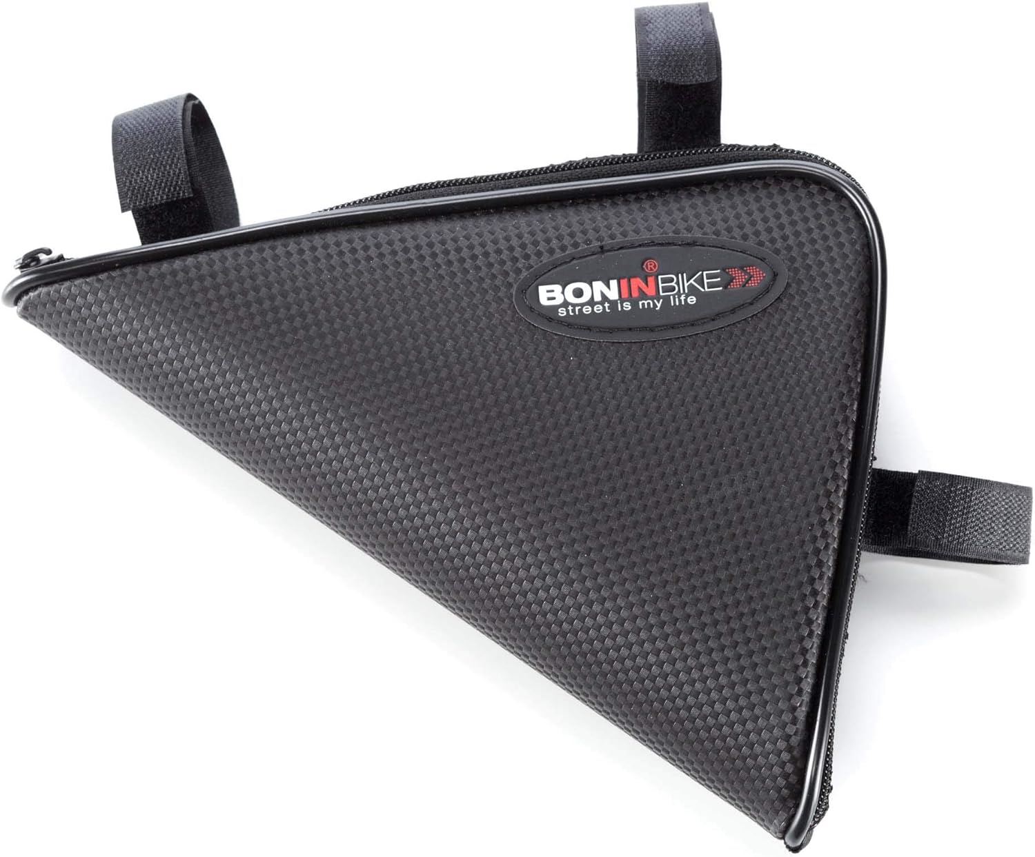 Cicli Bonin Unisex's Boninbike Carbon Look MTB Shoulder Bags, Black, One Size