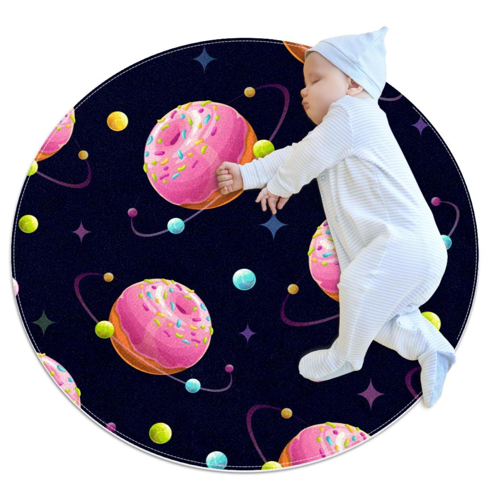 Tapis rond pour enfants filles garçons idéal pour le coin lecture de la chambre