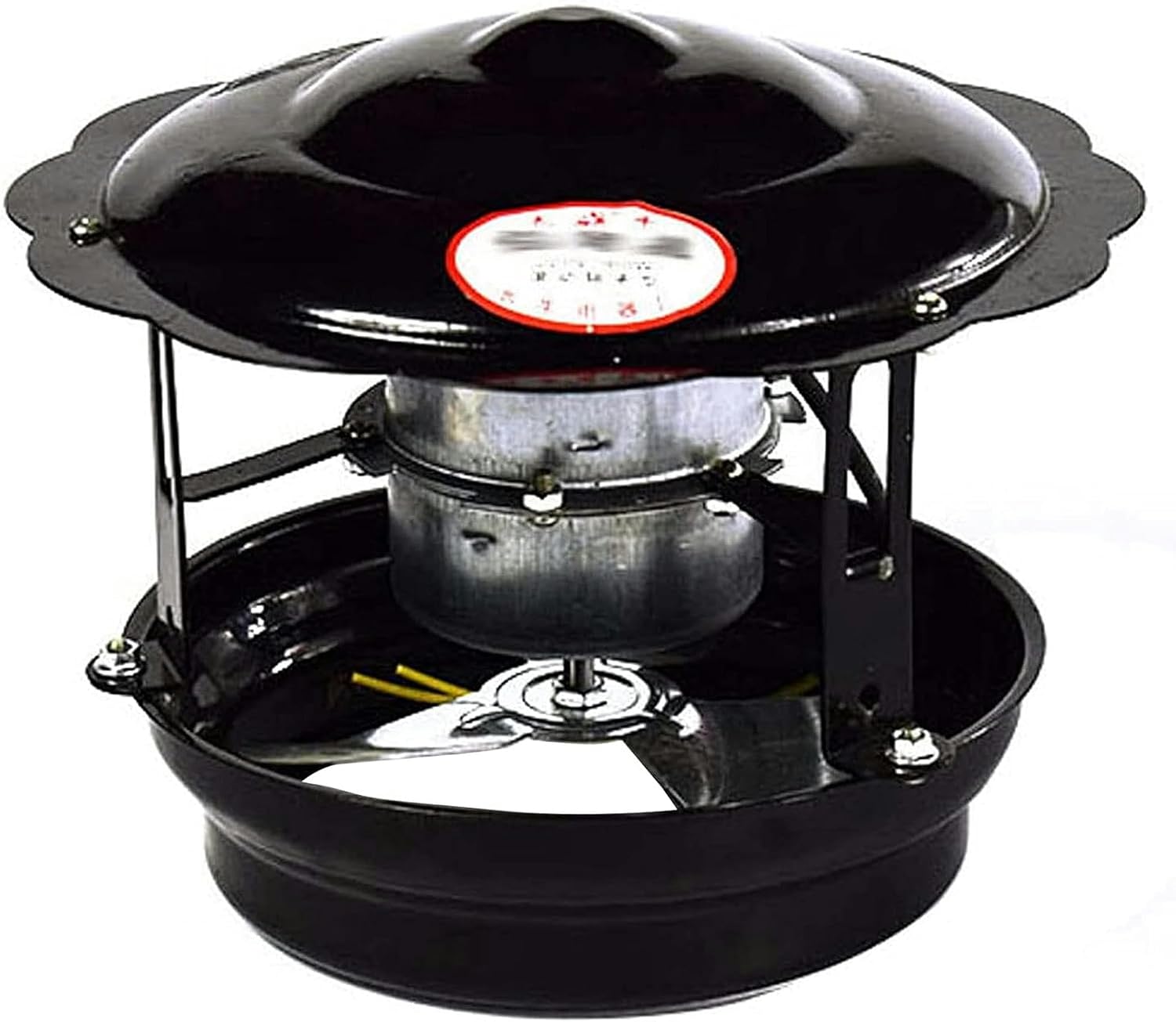 Chimney Fan, 50W/60W/100W Fireplace Exhaust Fan, Chimney Smoke Evacuator Flue Fan Chimney Draft Inducer Chimney Exhaust Fan for Fireplace