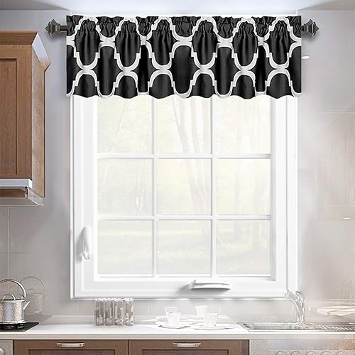 Miniatura 8 de Melodieux - Cortinas de bolsillo de moda marroquí para cocina, cafetería o baño, pequeñas ventanas