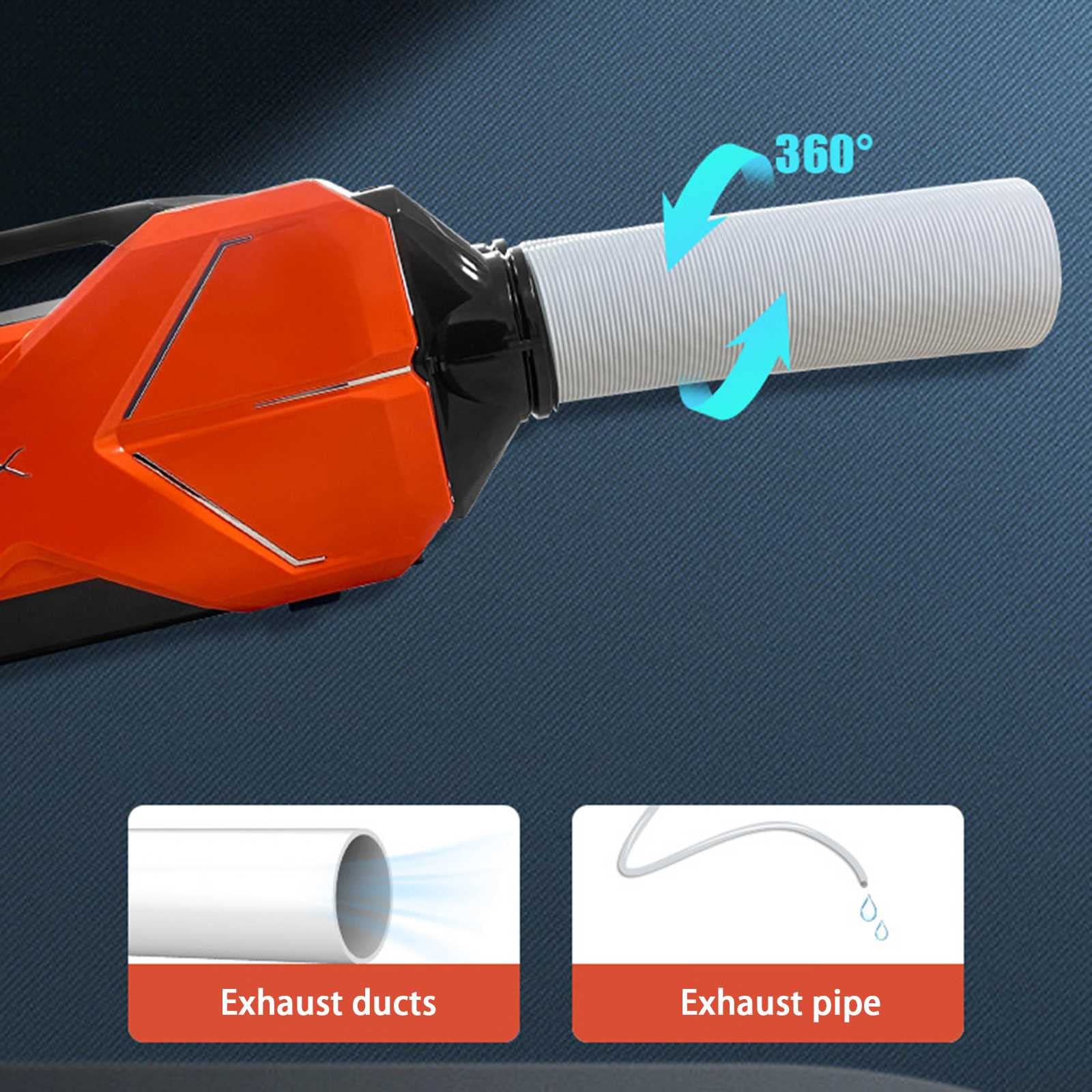 Condizionatore d'aria portatile per tenda, 680 W/2500 Btu Ventola per condizionatore d'aria di raffreddamento mobile Raffreddamento rapido Sistema a doppio tubo con 3 velocità del vento, per feste