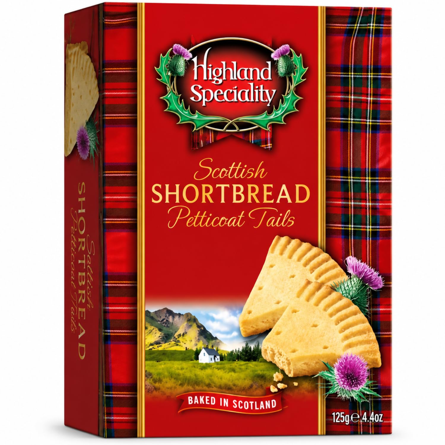 Highland Speciality - Scottish Shortbread Petticoat Tails Biscuits (125g) By COUGAR | Traditional Butter Shortbread Cookies | Crispy Crumbly Scottish Tea Time Snack | Premium Baked Family Treat For Sharing & Gifting – (Imported-SCOTLAND)-image-8