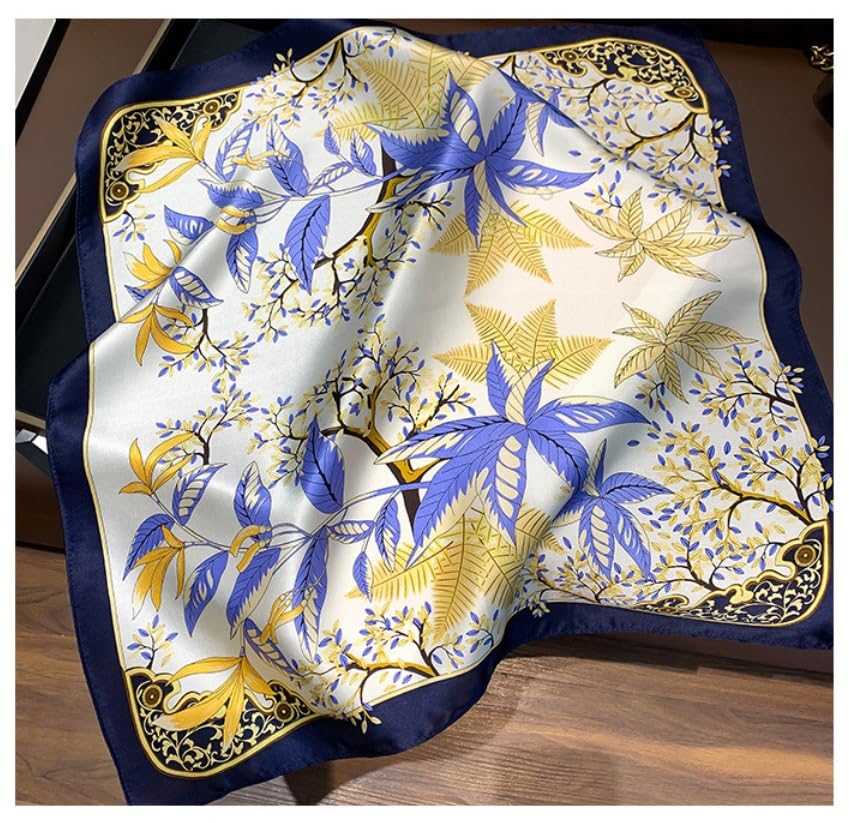 Summer mulberry silk scarf, 53cm elegant small square scarf4