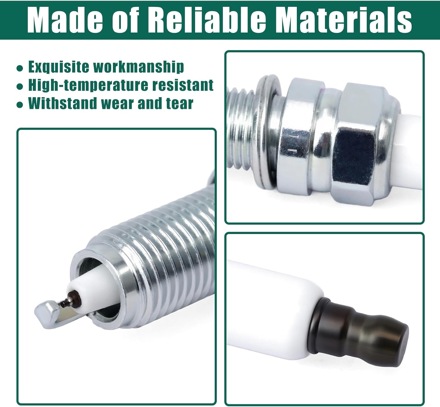 YUXIVCNE 4Pcs 18875-08085 Spark Plug Replacement for Hyundai Sonata 2020-2021 for Kia K5 2021 1.6L L4 Parts Replace 1887508085