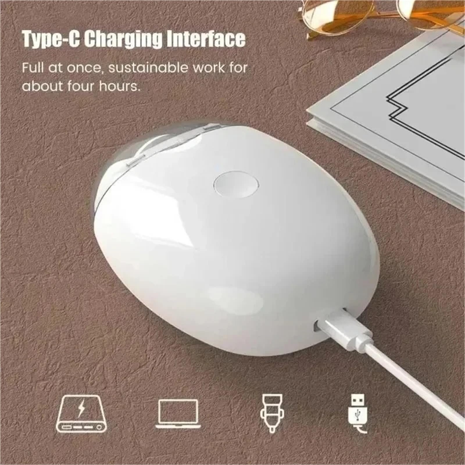 Smerigliatrice elettrica for unghie 2 in 1 con lucidatrice automatica a luce LED for manicure da viaggio a casa