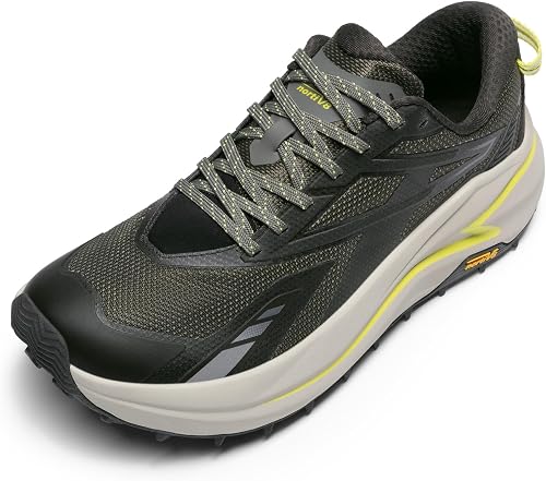 NORTIV 8 Men's Wide Toe Box Trail Running Shoes Cushion Barefoot Walking Athletic Tennis Workout Gym Cross Training Shoe Fashion Sneakers