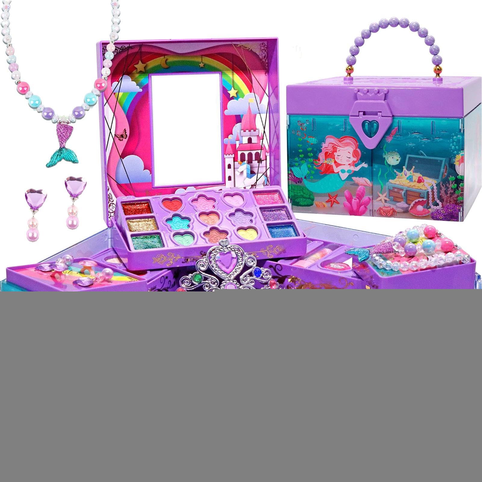 Trucco da Bambine da Trucco Veri Lavabili | Trucco per Bambini per Festa Carnevale Scuola Casa San