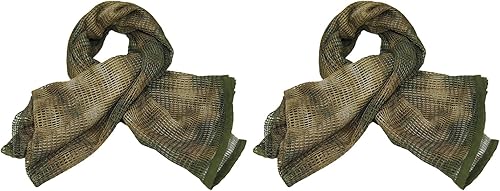 Miniatura 8 de HYOUT Bufandas tácticas para el cuello Camo Woodland Bufanda del desierto Shemagh para deportes al aire libre