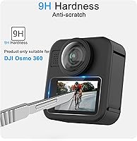 Vista 7 de FiTSTILL Paquete de 3 protectores de pantalla para Go Pro MAX2/MAX360 2025/MAX Fusion (2019), película de vidrio templado LCD resistente a