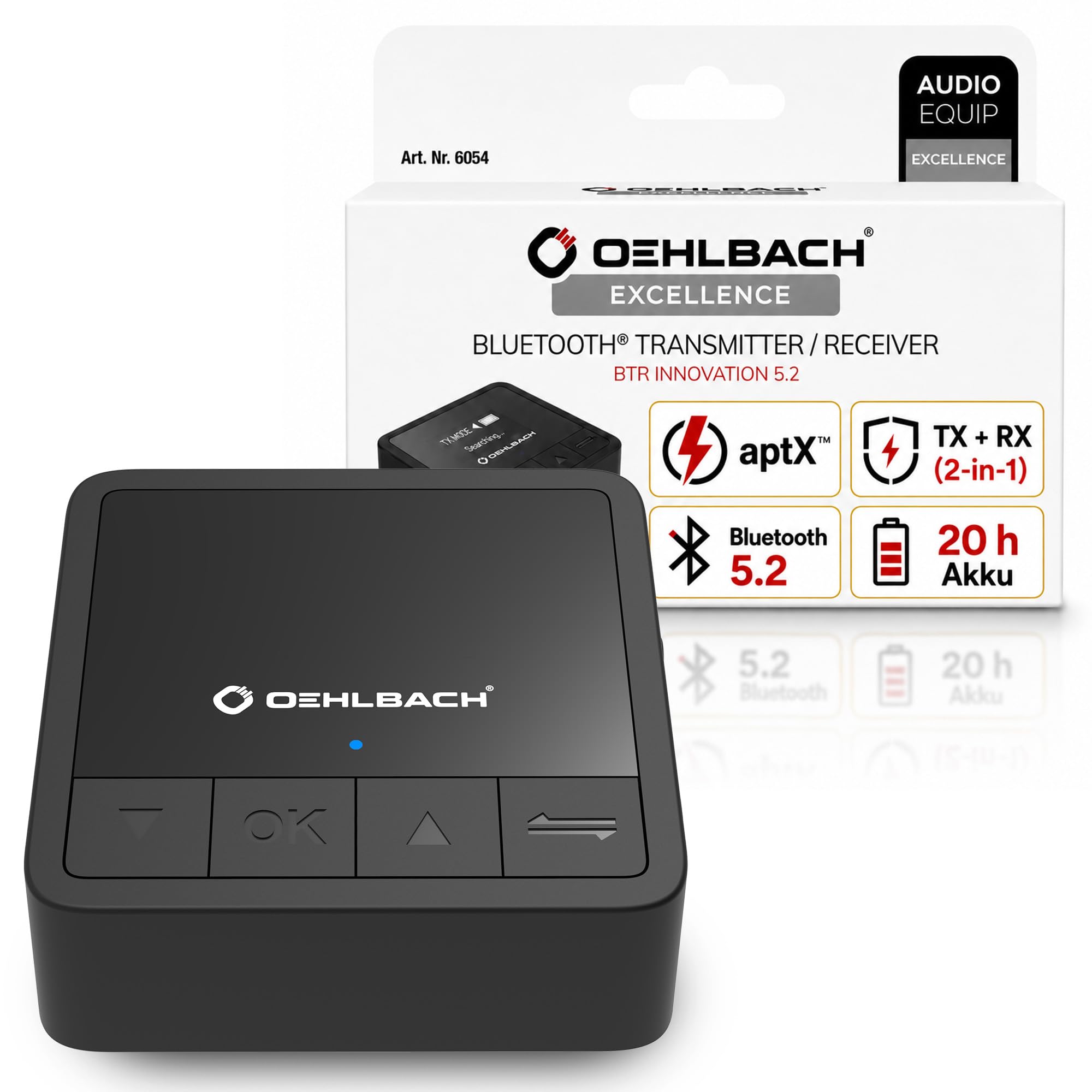 OEHLBACH D1C6054 Receptor de música Bluetooth 10 m Negro