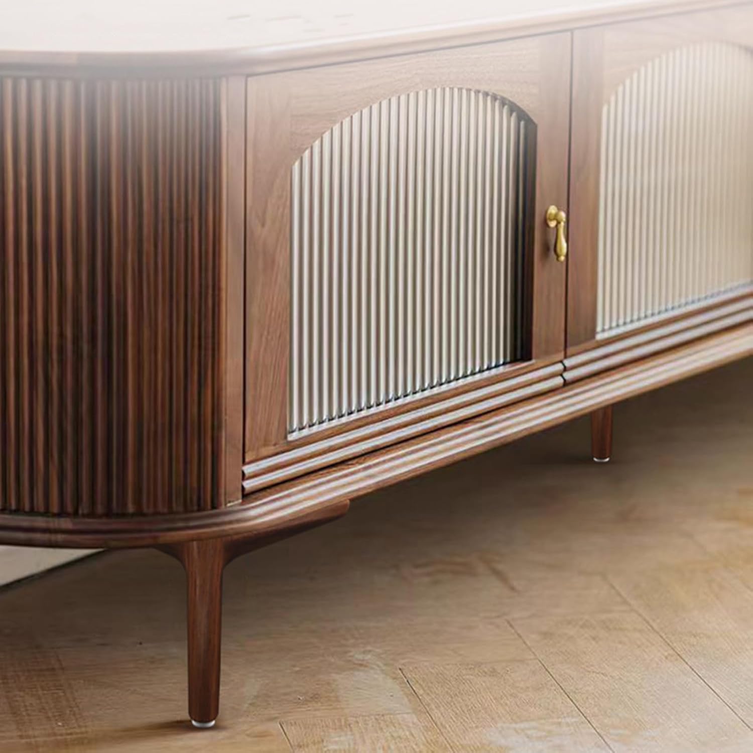 4Pcs Metal Furniture Legs Triangular Heavy Duty Table Leg Furniture Feet DIY Replacement Dresser Legs for Bed, Table, Cabinet, Sofa, Chair Walnut(18cm/7.1in)