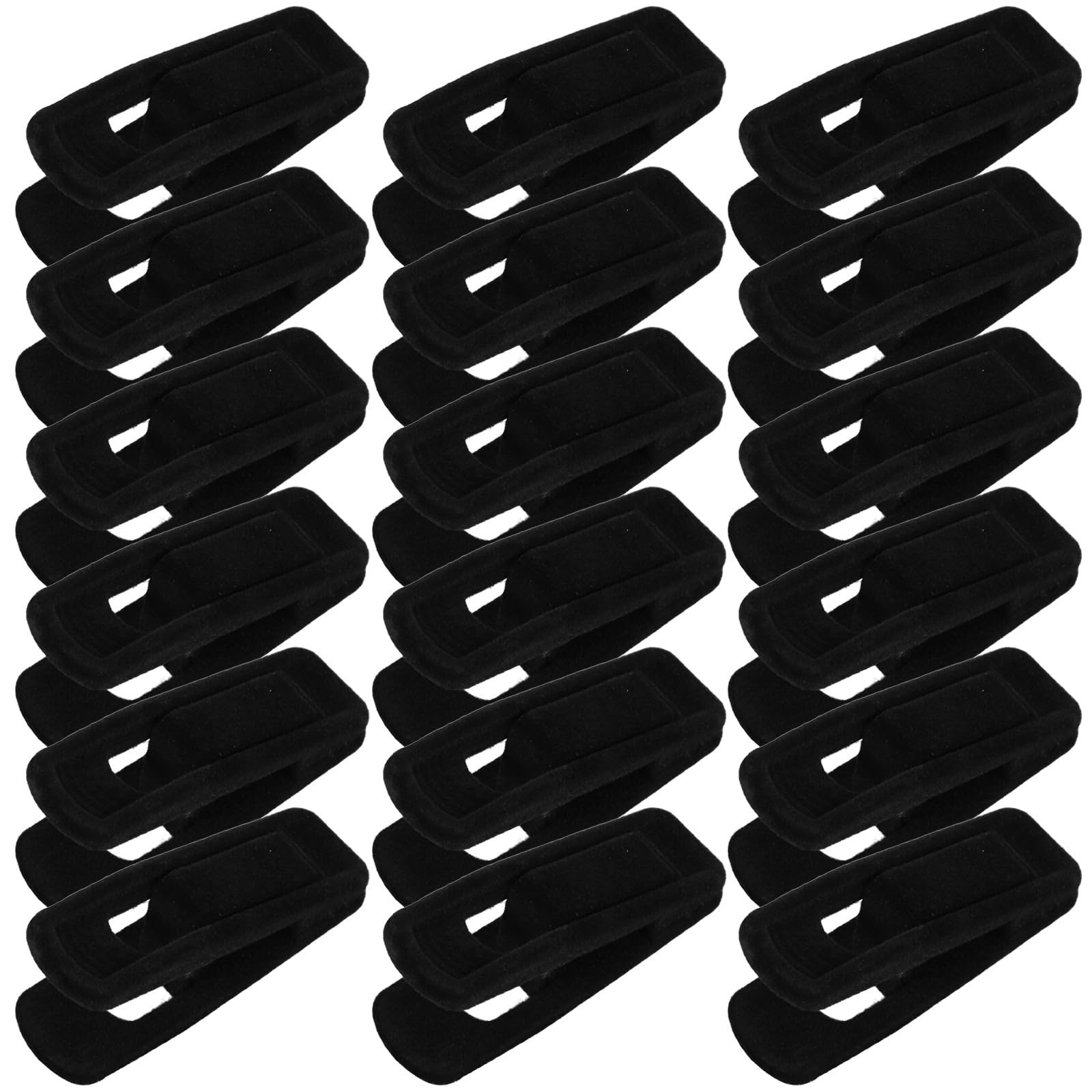 Toddmomy 50 Pinzas de Plástico Negro para Tendedero Diseño Antideslizante y Sencilla Mano, Ideales para Secado Interior y Exterior de Ropa
