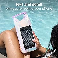 Vista 5 de Case-Mate Bolsa de cubo impermeable IP68 con burbujas de jabón, bolsa seca enrollable de 2 litros, con bolsa impermeable para natación, kayak