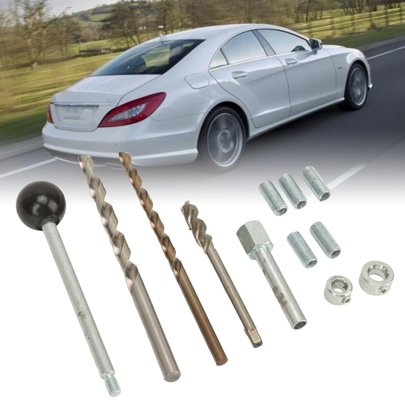 10Pcs Injector Clamping Bolt Thread Repair Kit: High Strength Replacement for Mercedes-Benz CDi Engines, Includes M8 Tap, Drill Bits & Tools