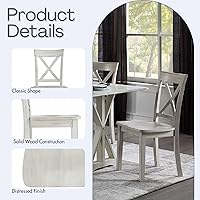 Vista 6 de Boraam Jamestown Dining Chair, Set of 2, Antique White