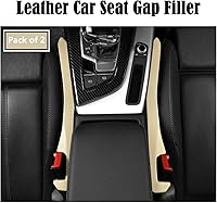 Vista 4 de 2 piezas de relleno de espacio para asiento de coche de piel sintética PU, bloqueador de caída para grietas de auto para rellenar el espacio lateral