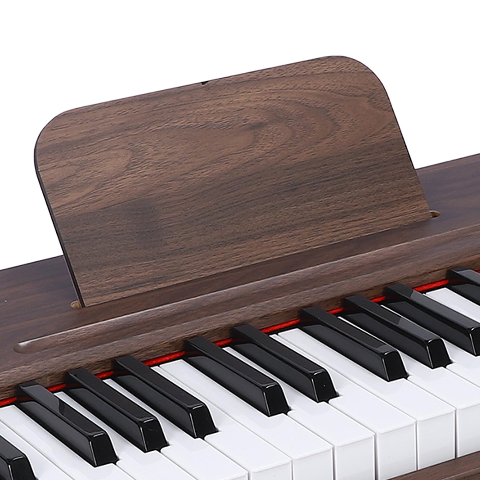 37 Tastie di Tastiera Elettronica per Pianoforte per Pianoforte Elettronico Tastiera Elettrica 37 Tastie di con Finitura a Venatura in Legno 2,2 Cm Tasti Standard per Principianti e