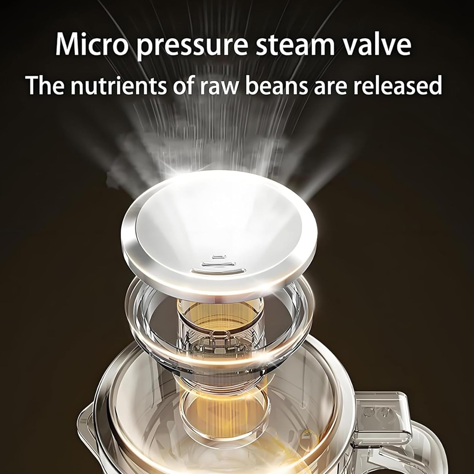 Macchina per Latte di Soia e Noci 1,2L, Latte di Mandorla e Avena con 12 Lame, Latte Vegetale Veloce in 5 Minuti, Autopulente, Timer 24h & Mantieni Caldo, Display LED, Uso Domestico e Familiare