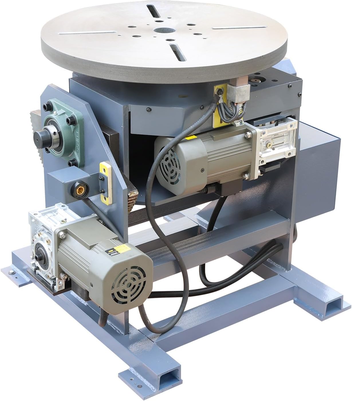 KAKA INDUSTRIAL Welding Positioner, 1102LBS Capacity, 0-135° Tilt,0-4.5 RPM Stepless Speed Control w/Digital Display and VFD, 400W Motor, 110V w/Quick Connector WP-500B