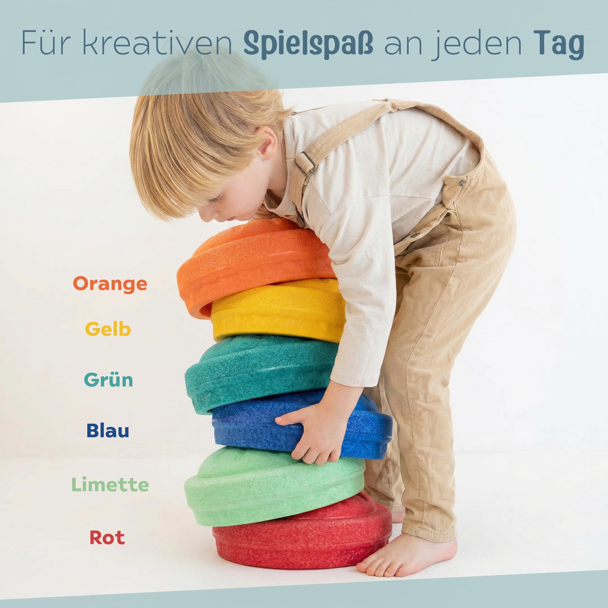 MyFunStone Balancierstein Spielstein, kompatibel mit anderen Balanciersteinen, einzeln und als Set