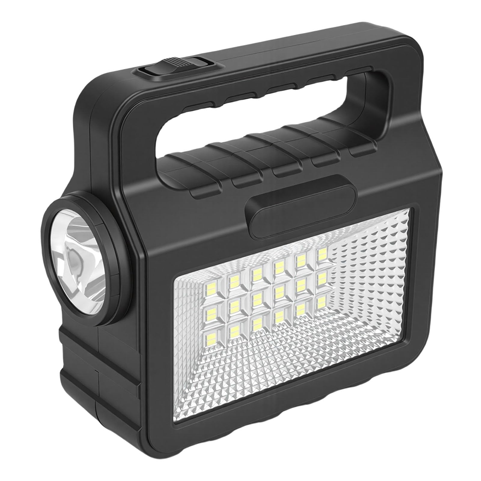 Générateur Solaire Portable Haute capacité 6000 MAh, Centrale électrique à Batterie, Panneau Solaire avec Lumières LED, Idéal pour le Camping, la Maison et l'extérieur, Secours d'urgence