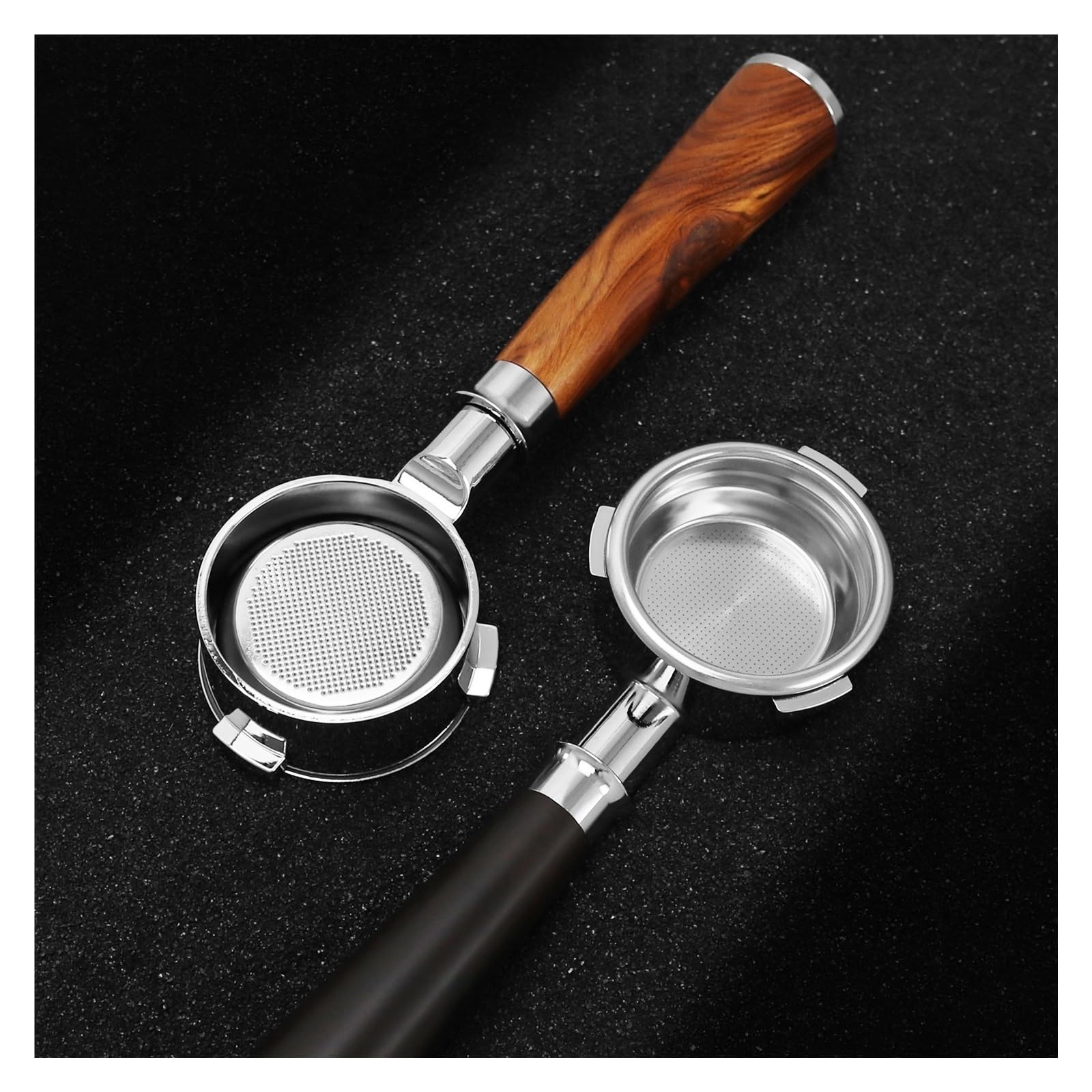 Portafiltro Sin Fondo De 58 Mm 3Ear, Compatible Con Hibrew, H7 H7a H10a, Compatible Con Breville, Compatible Con Barista, Max Mini Coffee Tool Espresso Machine(Style G)