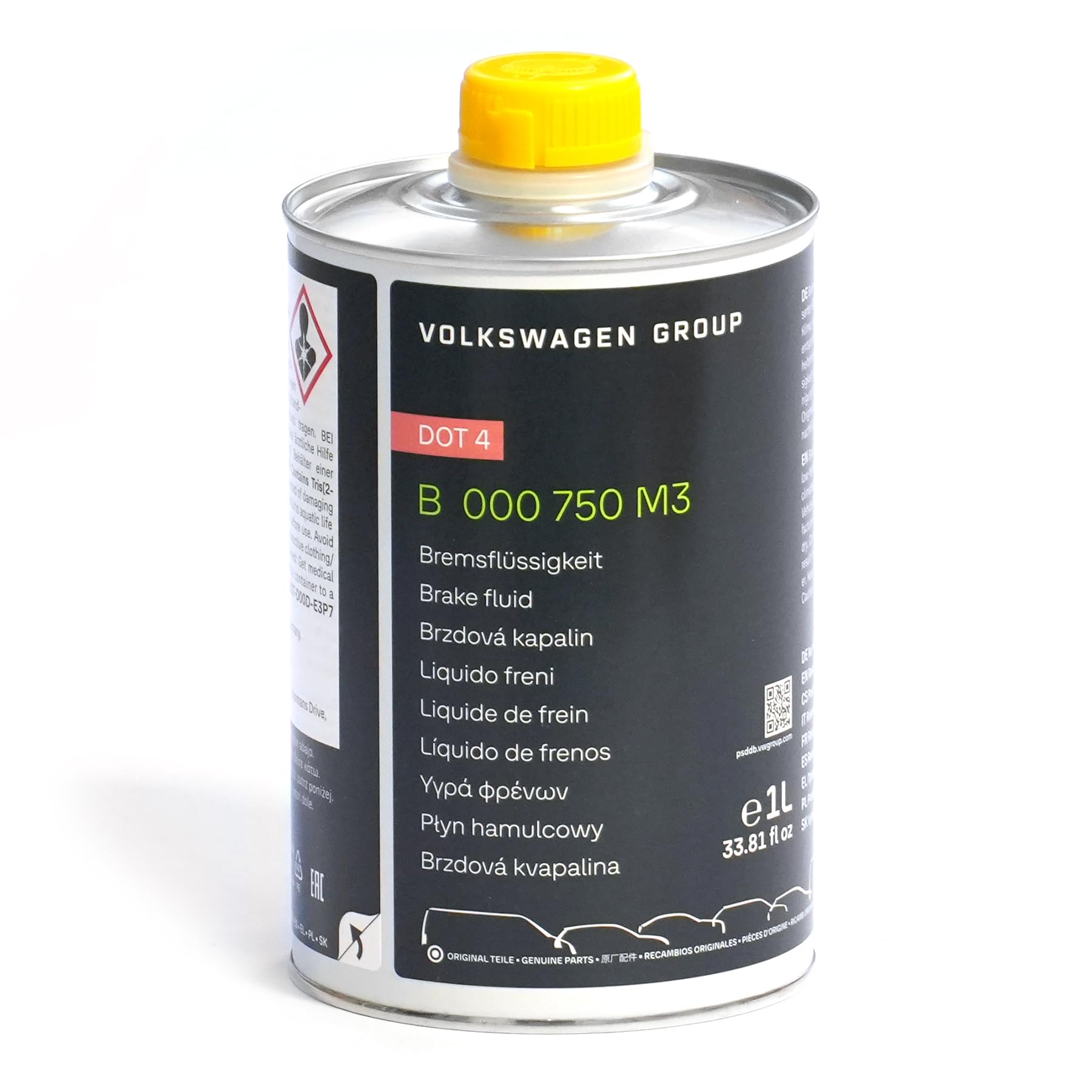 Original Volkswagen VW Pezzi di ricambio original Liquido freni DOT4, 1 Litro
