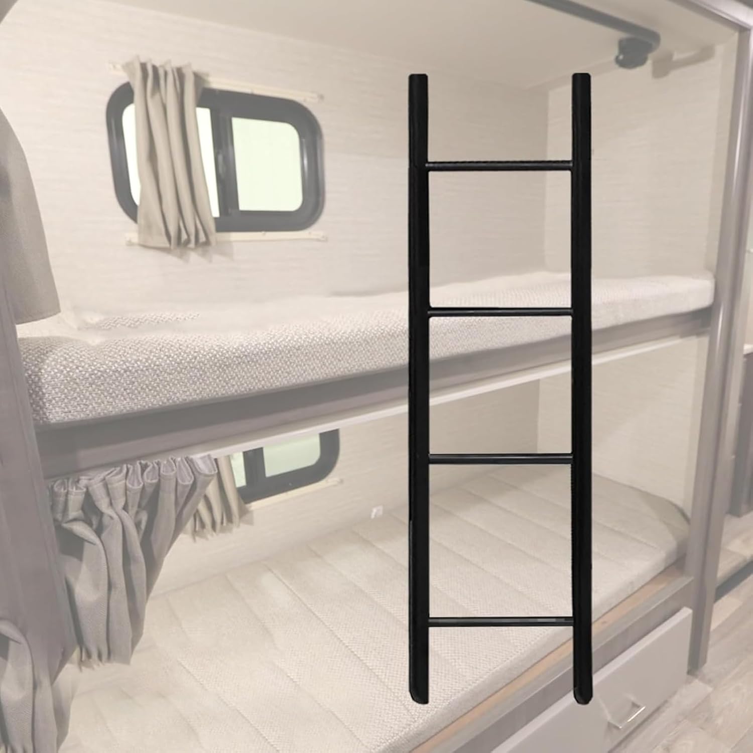 RV Bunk Ladder 45"/51"/55"/60" Universal Caravan Loft Bed Ladders MultiFunction